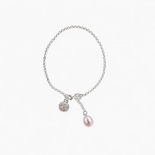 The courthouse bracelet pink | Silver Pearl Bracelet | The Courthouse Collection  | Australian Designer Pearl Jewellery