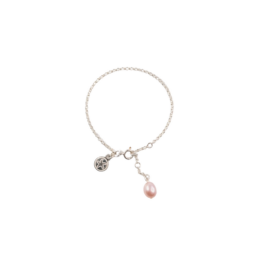 The Courthouse Anklet Pink | Australian Designer Pearl Jewellery