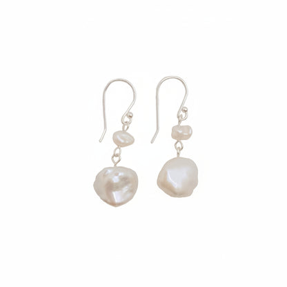 The Double The Trouble Keshi Earrings | The Courthouse Collection | Australian Designer Jewellery