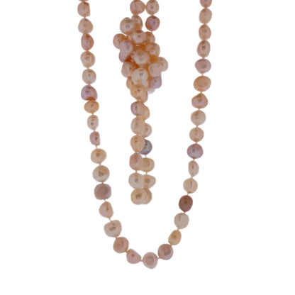 Pearl Necklace 'Longstrand' Naturally  Pink Keshi Shape | The Courthouse Collection