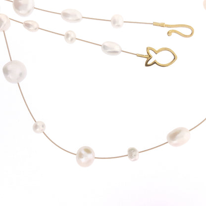 Necklace ‘Hailey Special’ Gold -White pearls - The Courthouse Collection