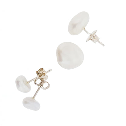 Keshi Pearl Studs