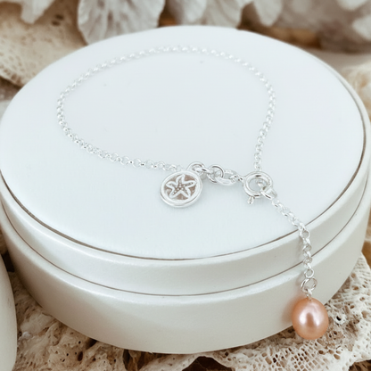 the courthouse bracelet pink | Silver Pearl Bracelet | The Courthouse Collection  | Australian Designer Pearl Jewellery