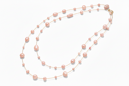 Pink Pearl Necklace "Pink Hailey Special" | The Courthouse Collection | Australian Designer Pearl Jewellery