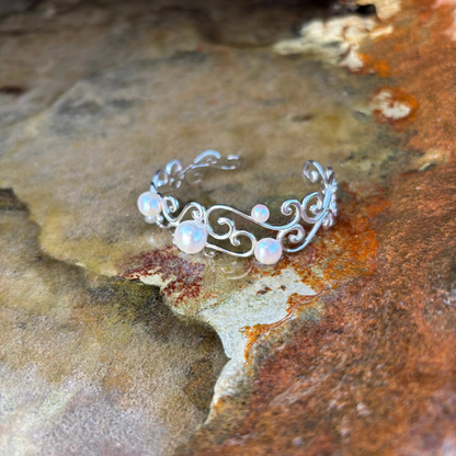 Pearl and Gold Bangles "Renaissance" | The Courthouse Collection  | Australian Designer Pearl Jewellery