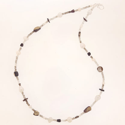 Roman Glass and Smokey Quartz | The Courthouse Collection | Australian Designer Pearl Jewellery