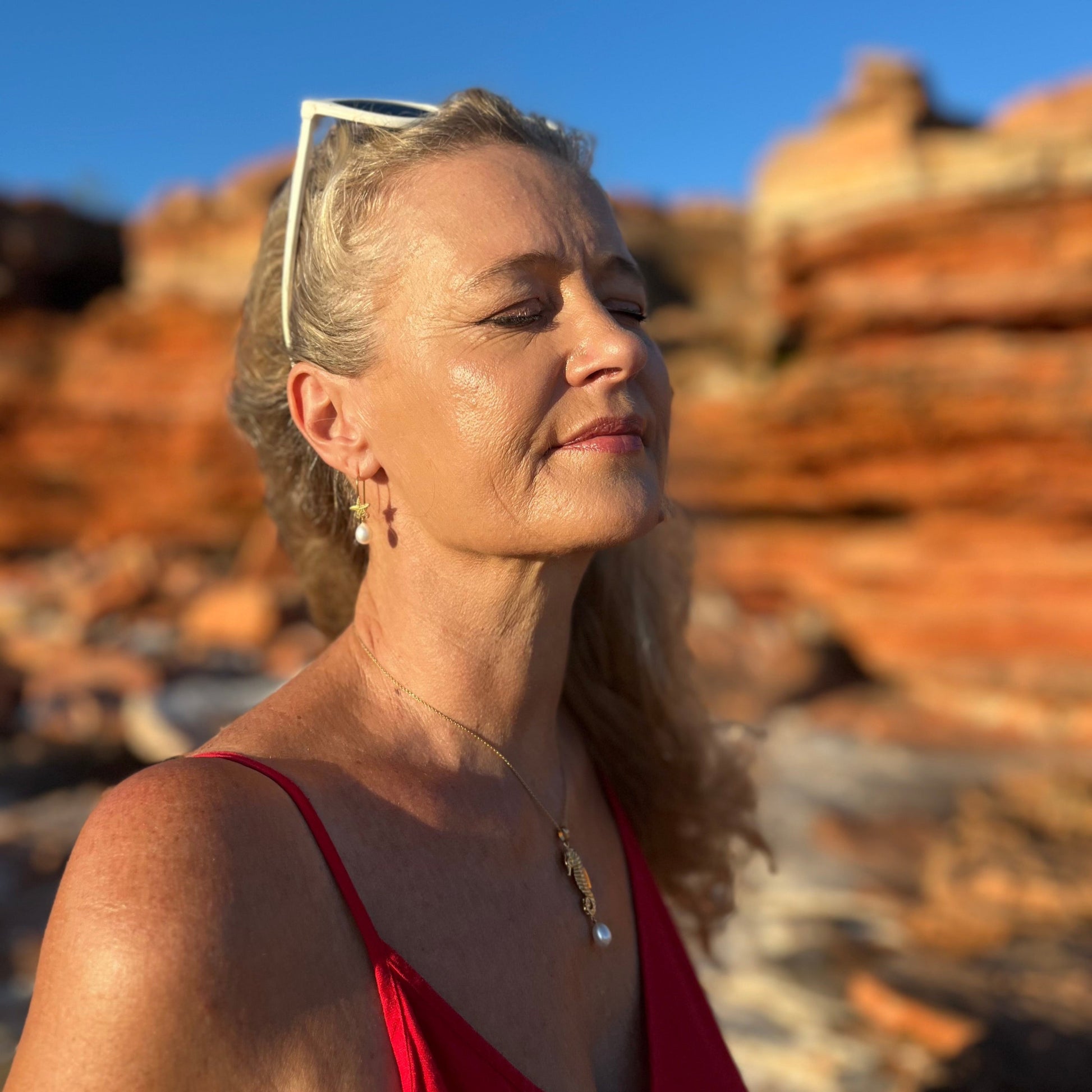 Gold Seahorse Pendant | The Courthouse Collection | Australian Designer Pearl Jewellery