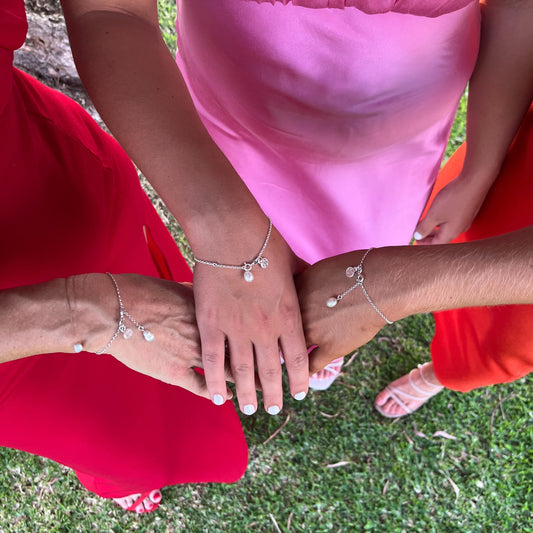 The Courthouse Bracelet Pink | Silver Pearl Bracelet | The Courthouse Collection  | Australian Designer Pearl Jewellery