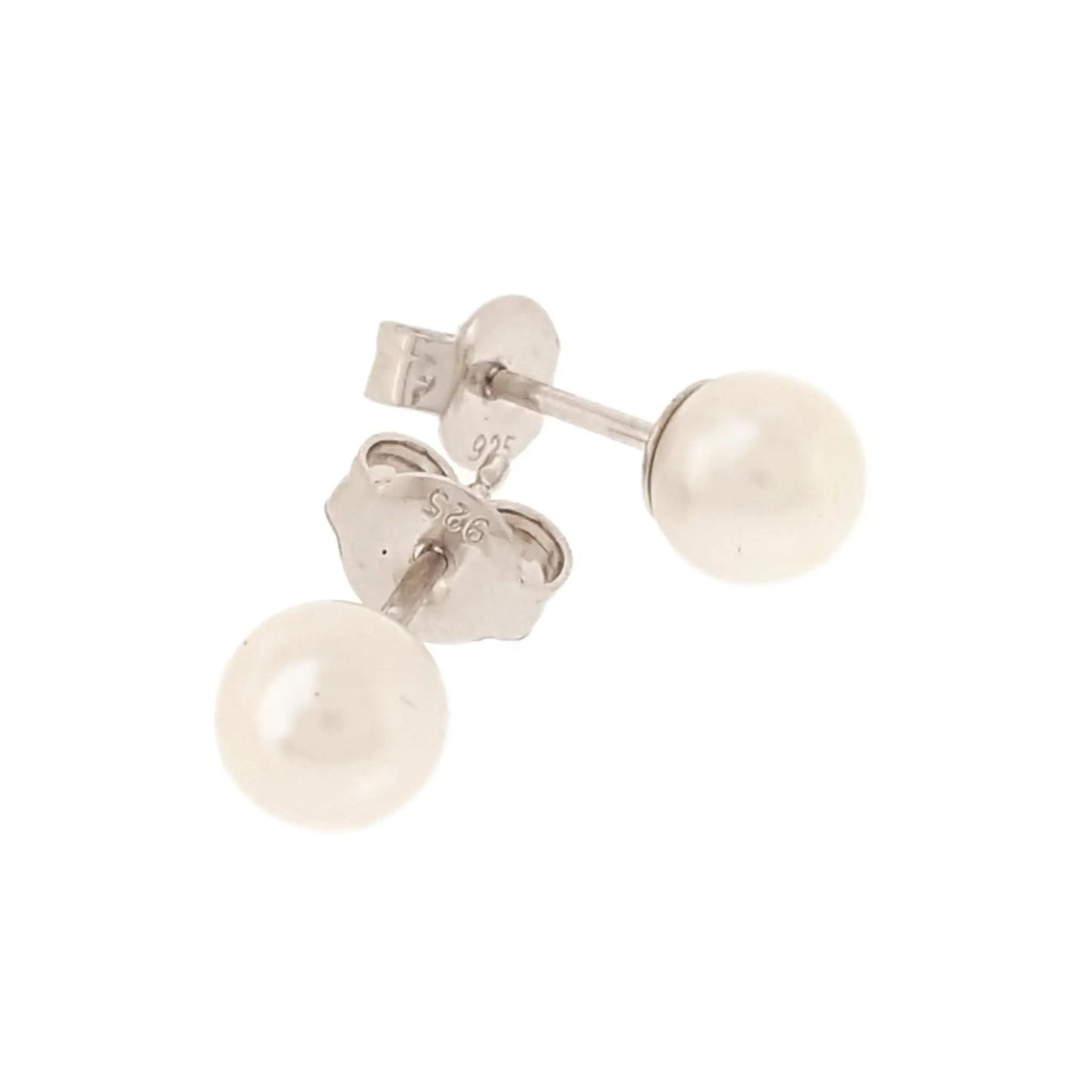 Pearl Earrings Studs White | The Courthouse Collection  | Australian Designer Pearl Jewellery