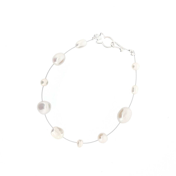 Pearl Bracelet 'Hailey Special' White - The Courthouse Collection