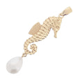 Pearl Pendant 'Seahorse' Gold - The Courthouse Collection