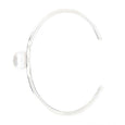 Pearl Bangle 'Moon Goddess' Silver Cuff - The Courthouse Collection