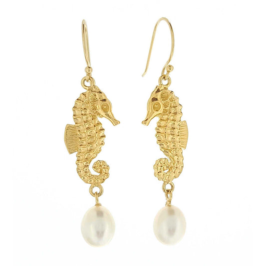 Pearl Earrings 'Seahorse' - The Courthouse Collection