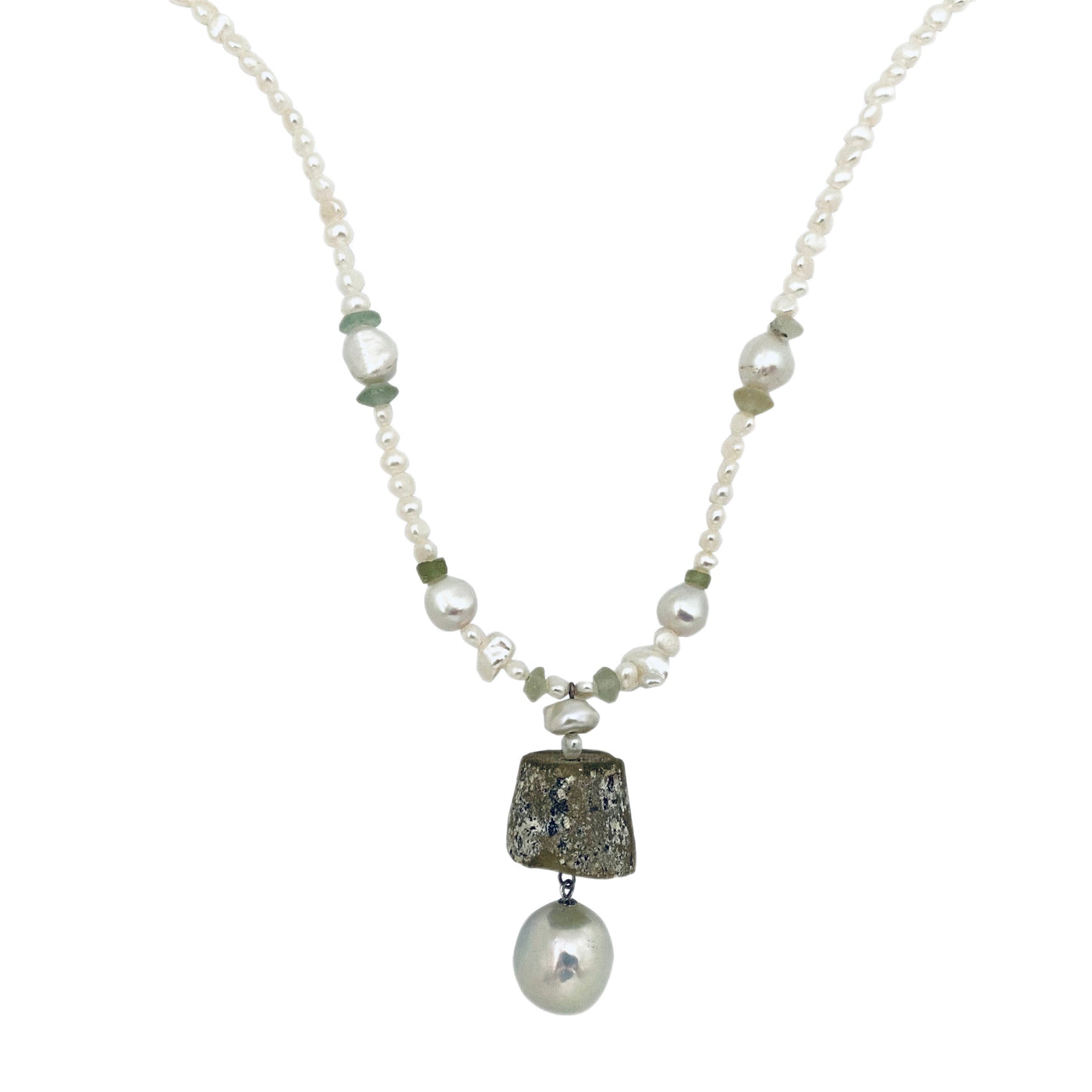 Antique Glass & Pearl Necklace | The Courthouse Collection