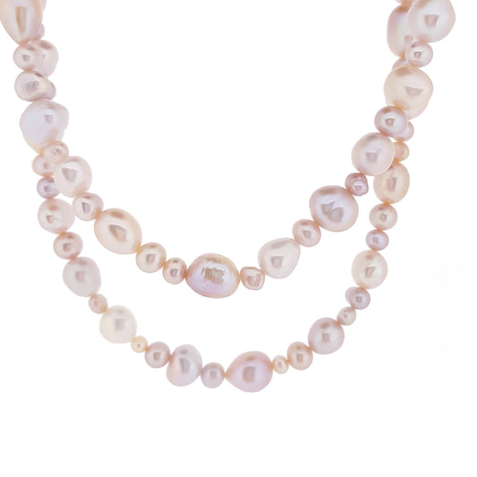 Full Strand Naturally Pink Pearls