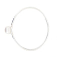 Pearl Bangle 'Moon Goddess' Oval Sterling Silver- The Courthouse Collection