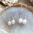 Pearl Earrings Long Hook - The Courthouse Collection