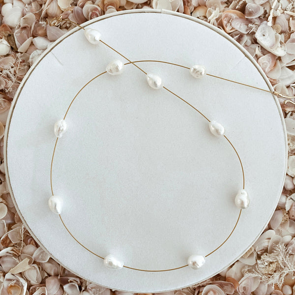 Pearl Necklace 'Summer' Gold | The Courthouse Collection