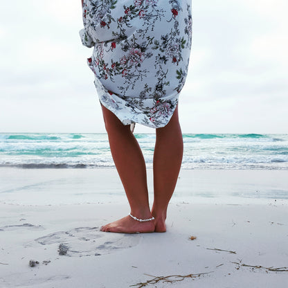 Pearl Anklet 'Fullstrand' White | The Courthouse Collection | Australian Designer Pearl Jewellery