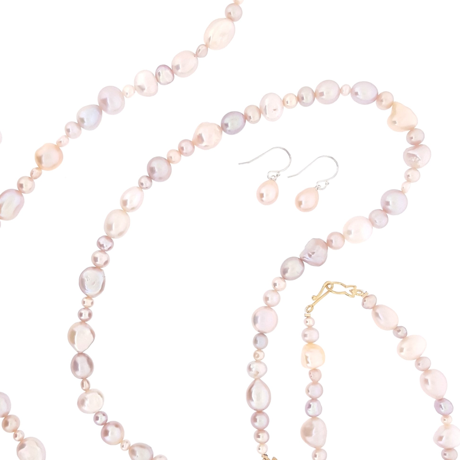Pearl Necklace 'The Fullstrand’ Pink | The Courthouse Collection | Australian Designer Pearl Jewellery