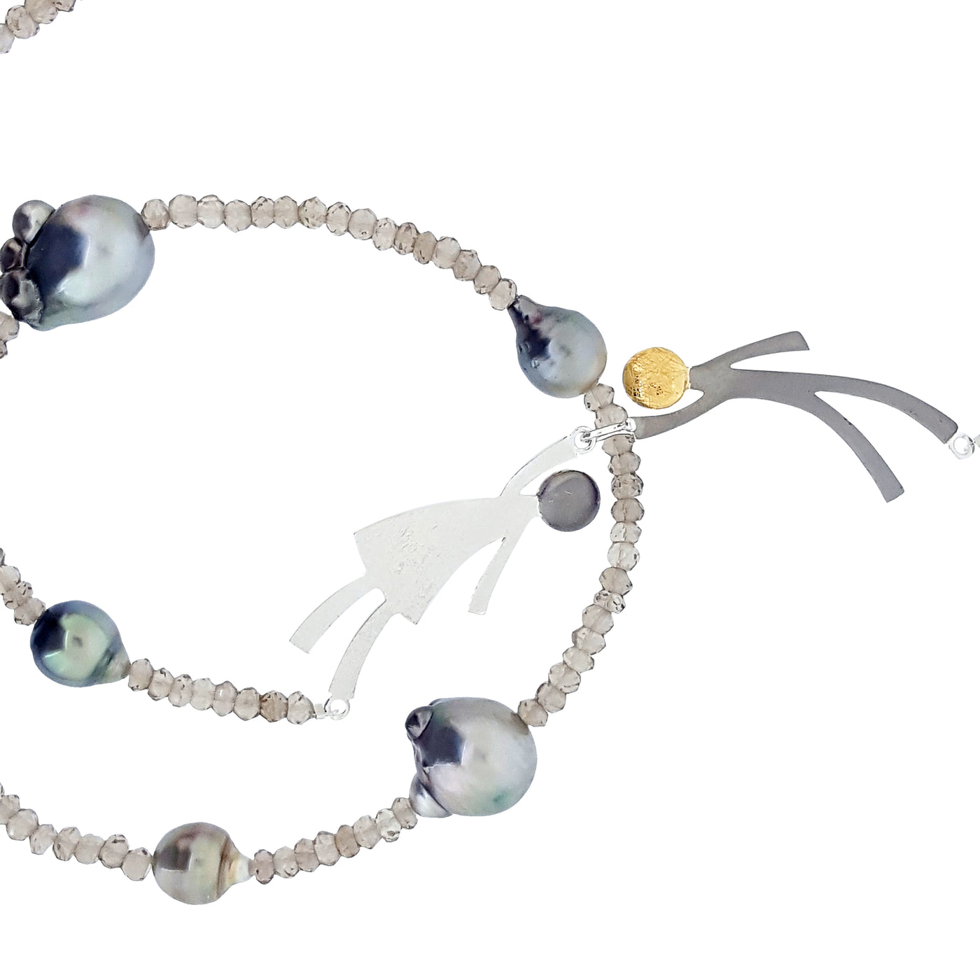 Ruby & Oliver Necklace 'Smoky Quartz' - The Courthouse Collection