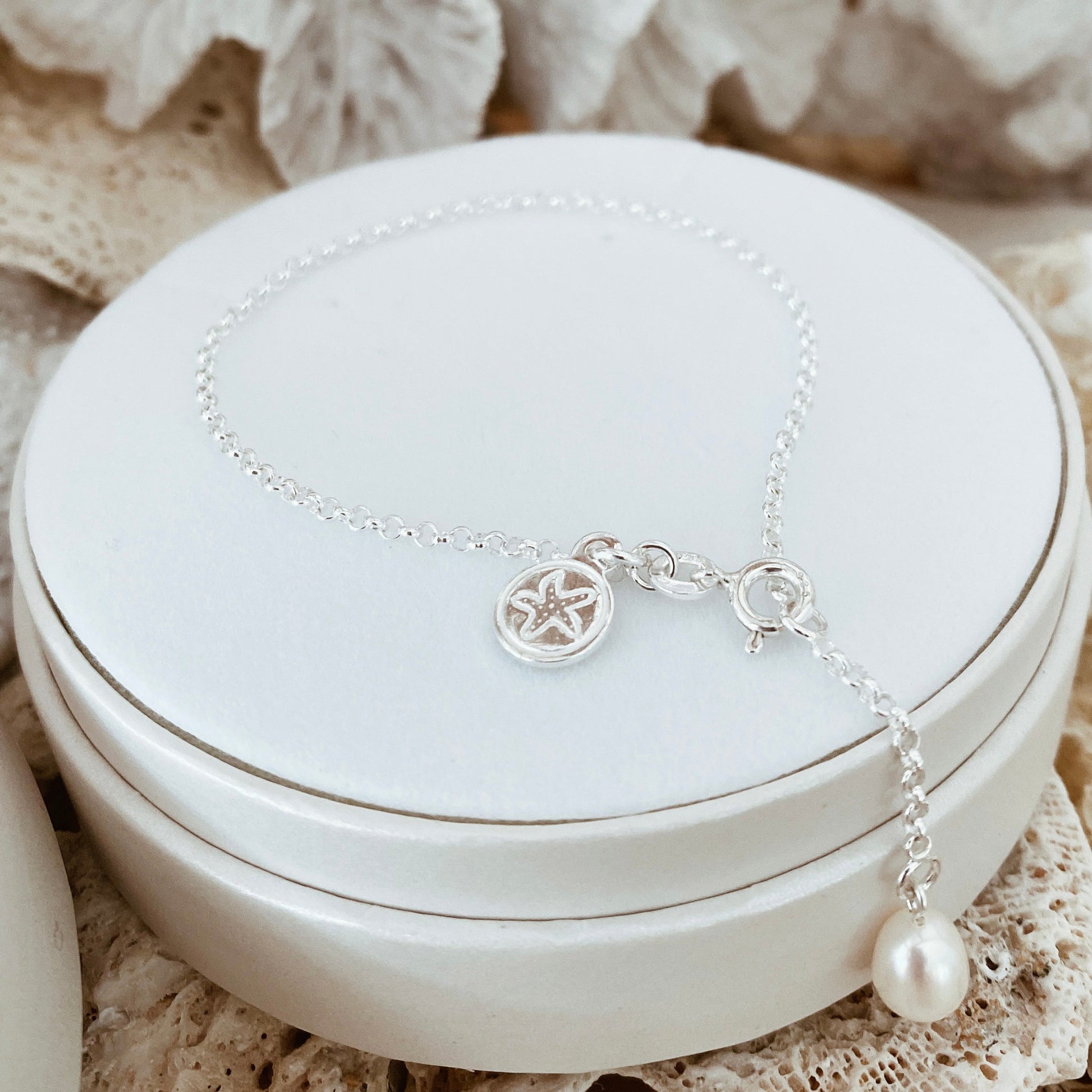 Silver Pearl Bracelet