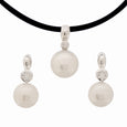 Pearl Pendant 'Sparkling Leaf' Button - The Courthouse Collection